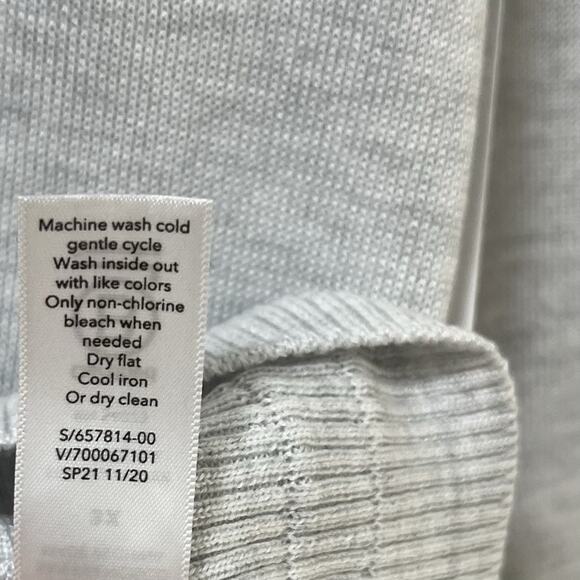 Athleta Womens Evergreen Hoodie Sweater Size 3X Gray Athleisure Minimalist NWT - Picture 7 of 8